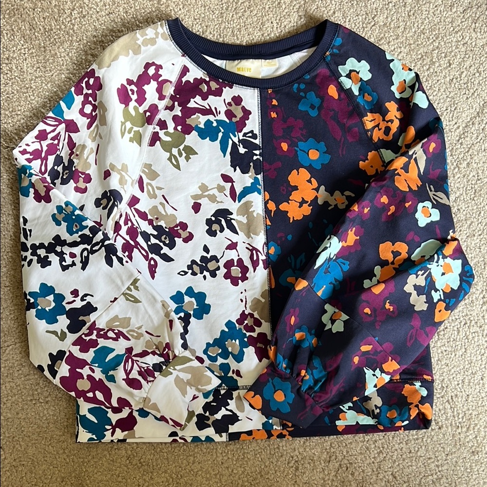 Floral Sweatshirt - Multicolor